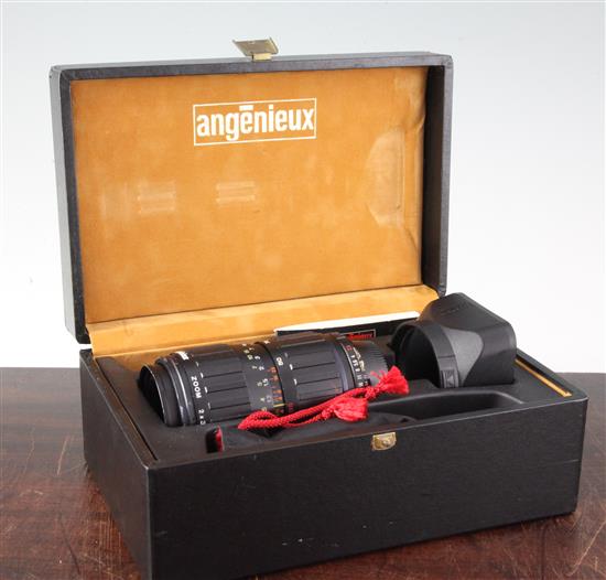 An Angenieux Zoom 35-70 f:2.5 lens,